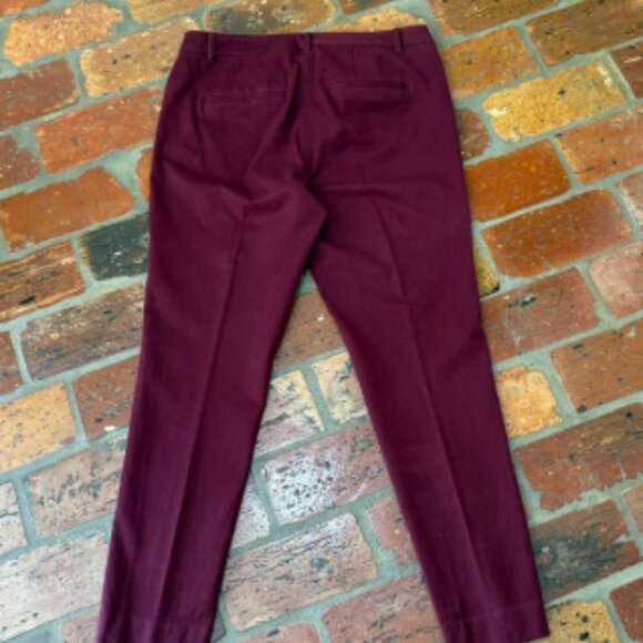 White House Black Market burgundy ankle pants size 10 - Picture 6 of 16